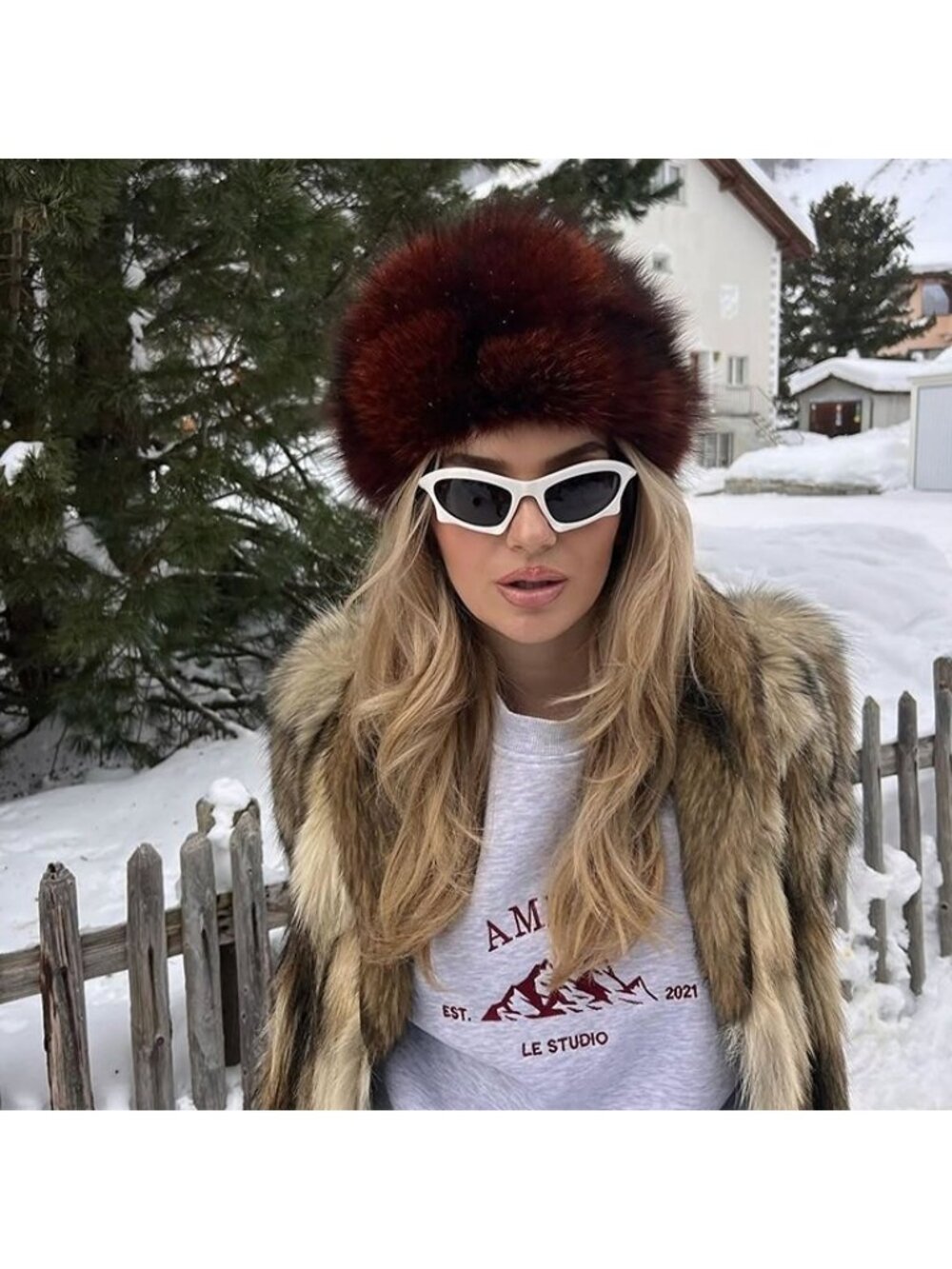 Balenciaga BB0229S 004 Unisex Sunglasses White Oval Frame, Grey Lenses - Picture 6 of 12